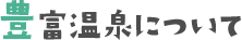豊富温泉について